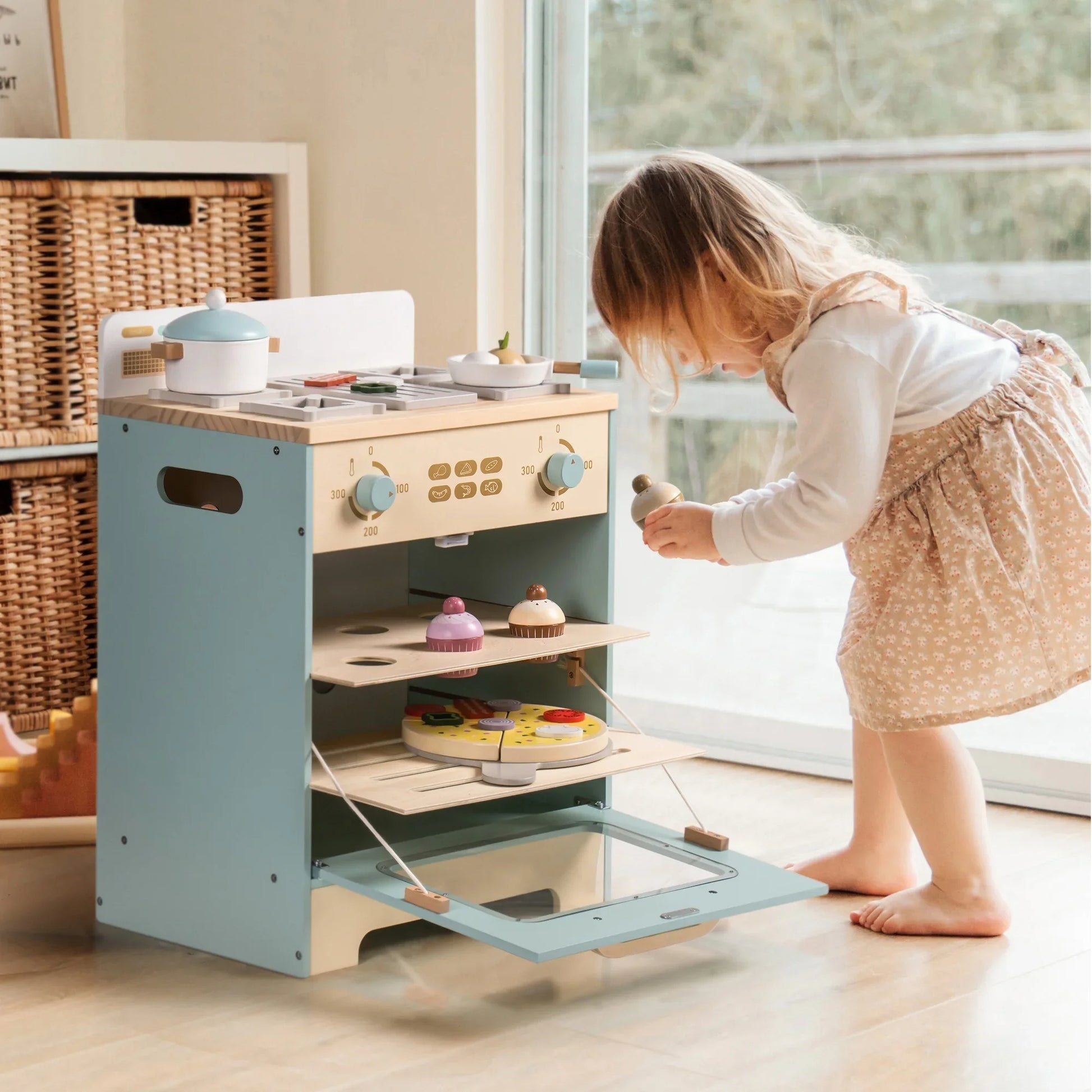 🔥 Robotime Robud Wooden Oven Playset