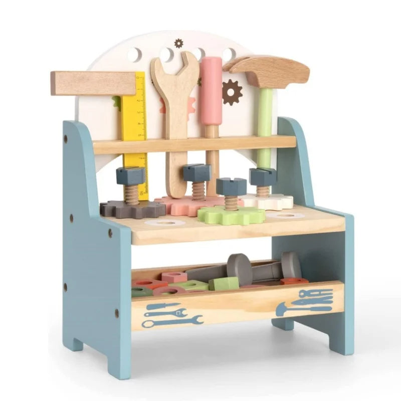 🔧 Robotime Mini Wooden Tool Bench Set