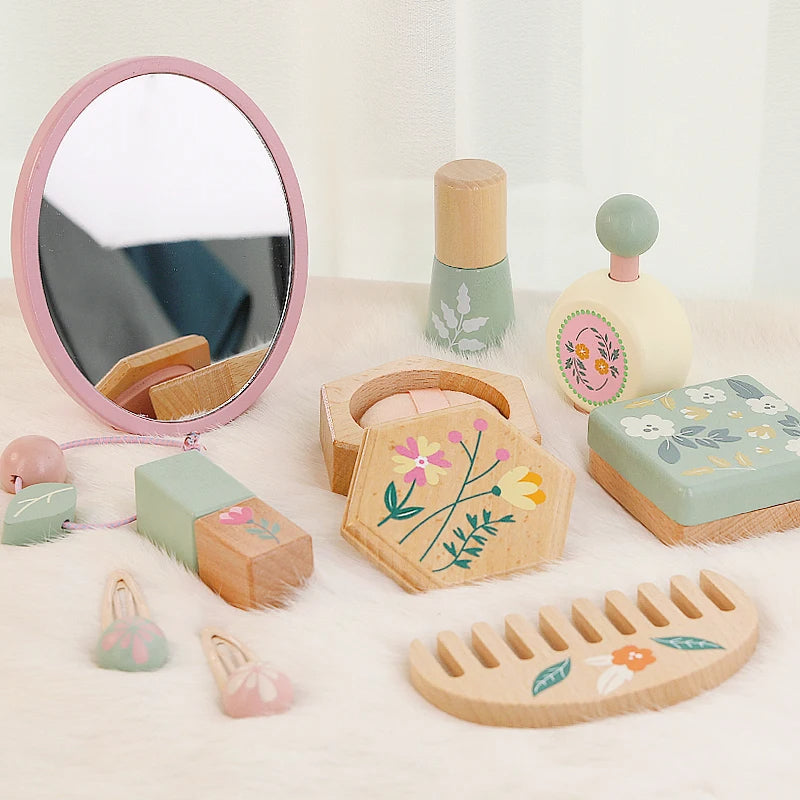💄 Wooden Children’s Simulation Makeup Toy Set