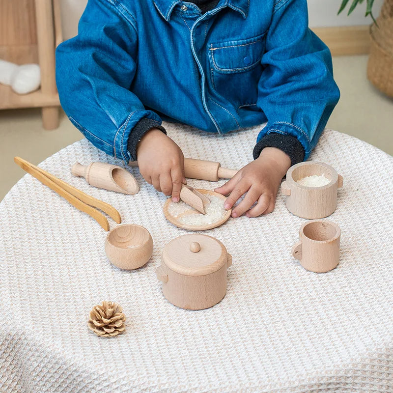 Montessori Wooden Sensory Puzzle Set