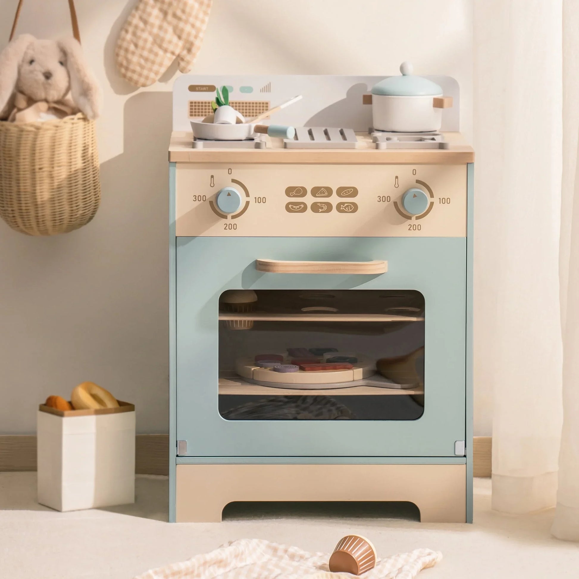 🔥 Robotime Robud Wooden Oven Playset