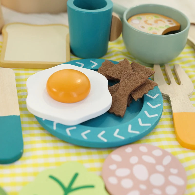 🍳 Wooden Children’s Kitchen Cookware Set