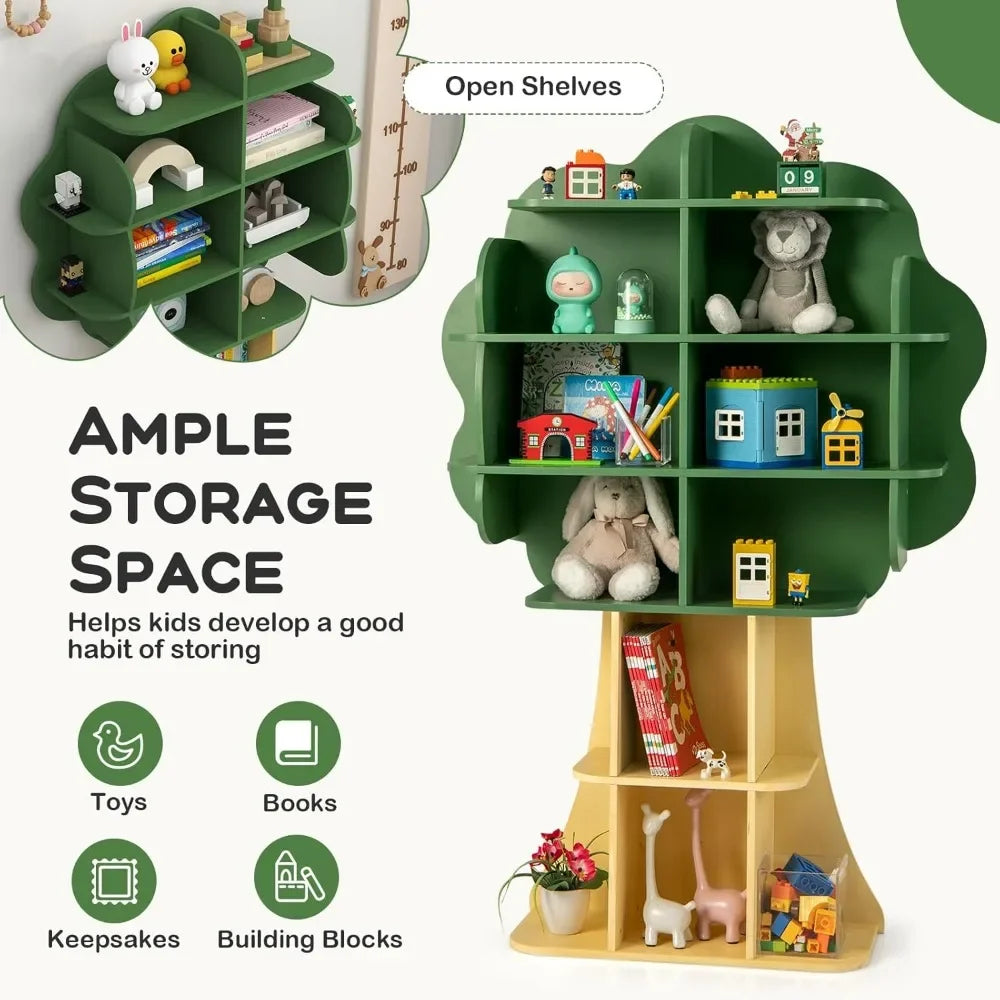 🌳 Tree-Shaped Kids Bookshelf