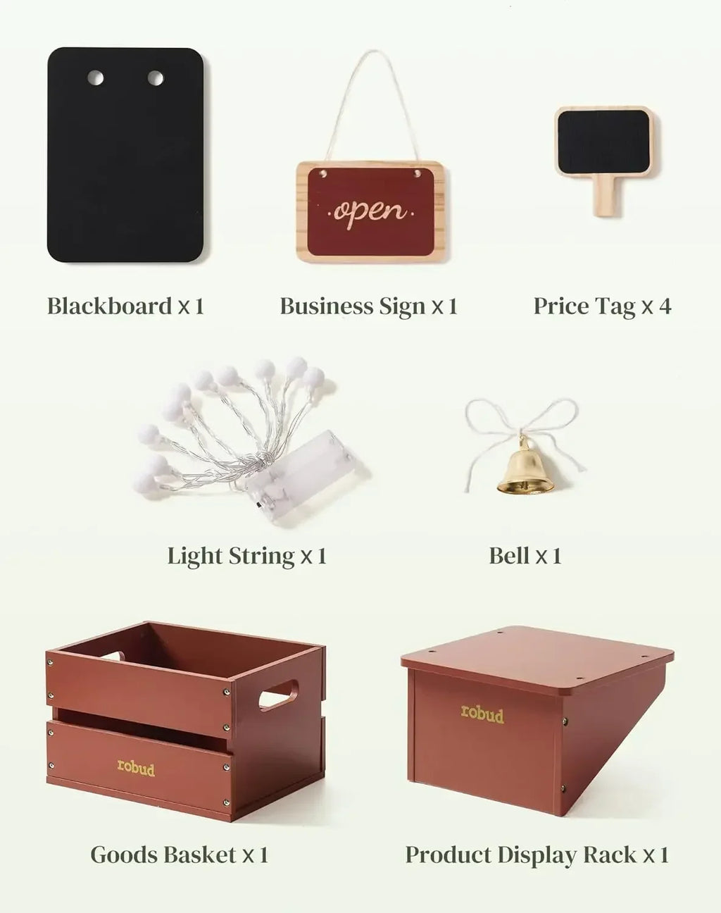 Robud Wooden Grocery Store Playset