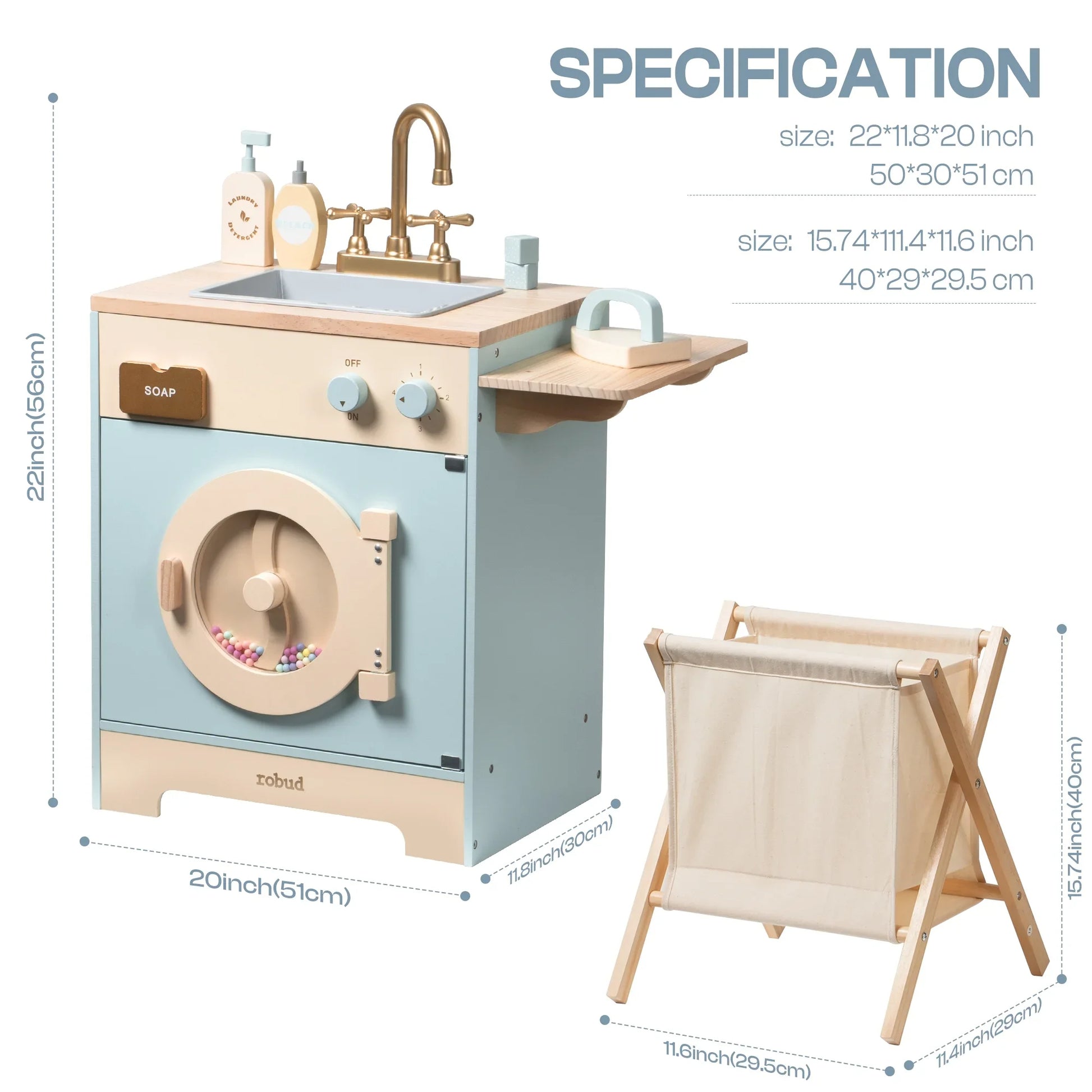 🧼 Robotime Robud Wooden Washer
