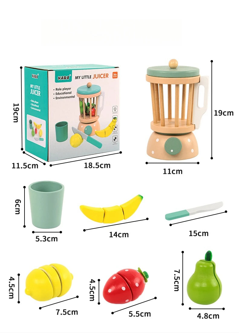Montessori Wooden Blender Set