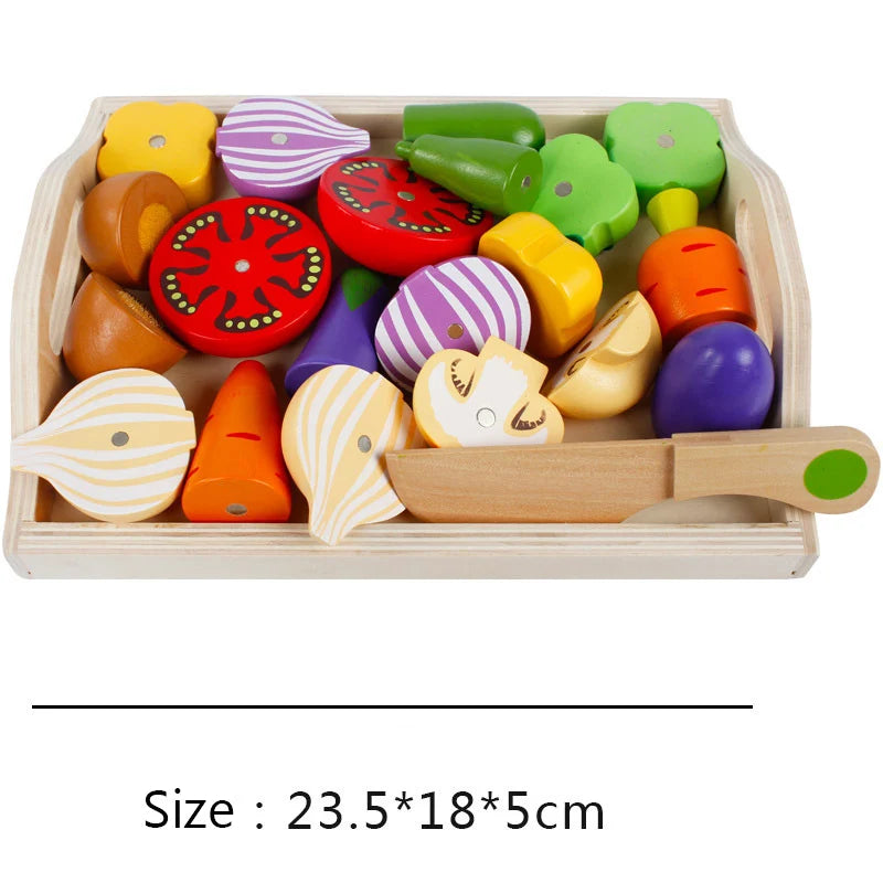 Wooden Montessori Kitchen Toy Set