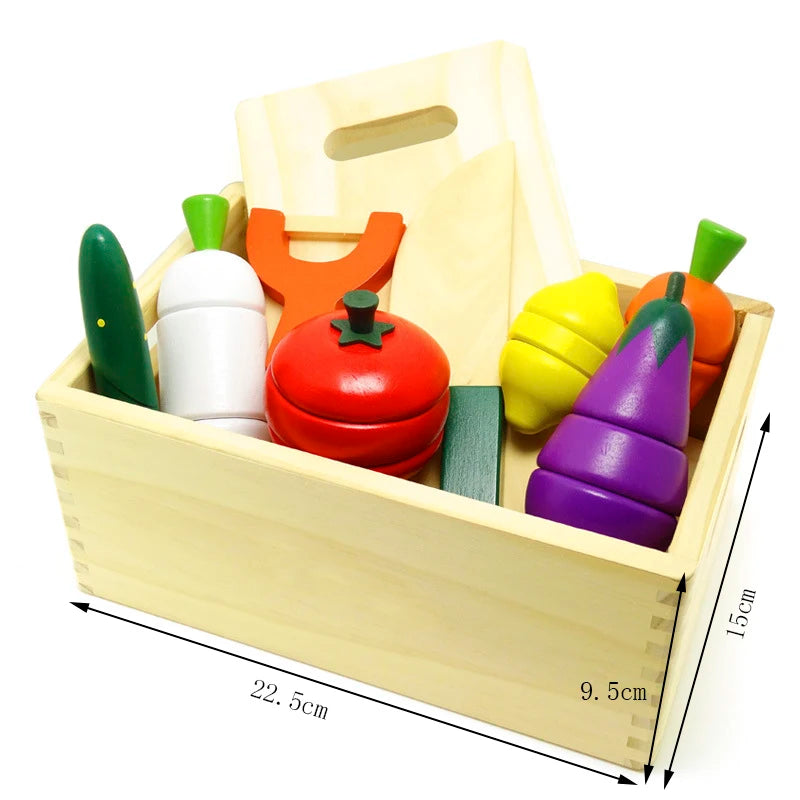 Wooden Montessori Kitchen Toy Set