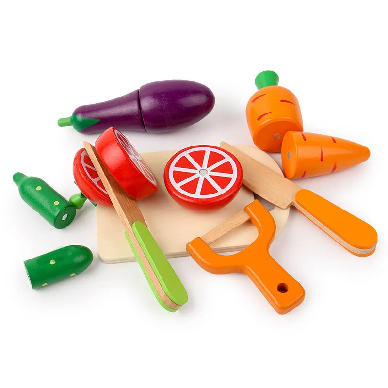 Wooden Montessori Kitchen Toy Set