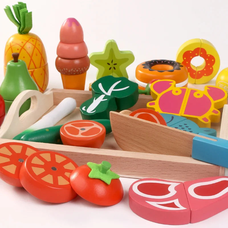 Wooden Montessori Kitchen Toy Set