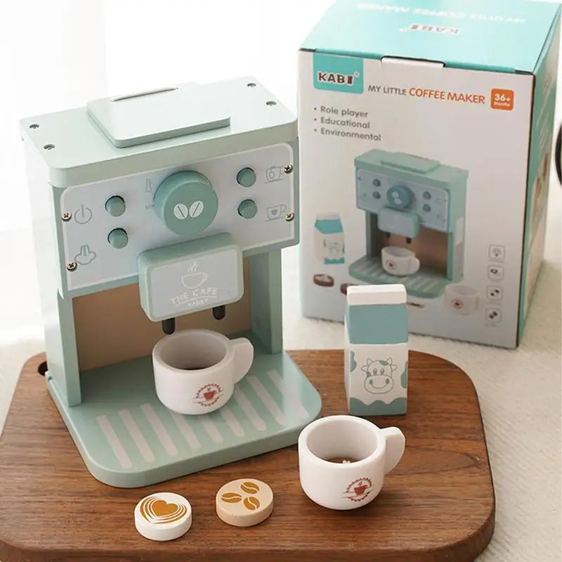 Montessori Wooden Coffee Maker Play Set