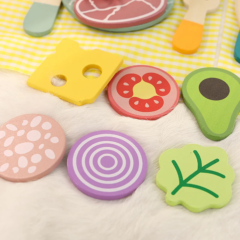 Wooden children's Kitchen Cookware Set