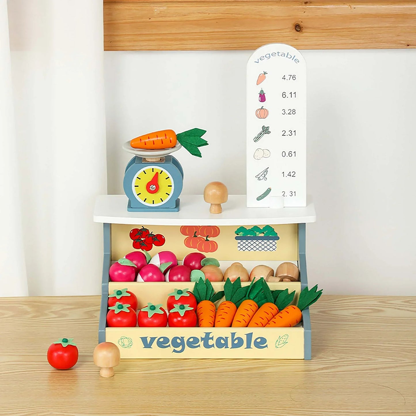Robotime Robud Pretend Play Vegetable Market