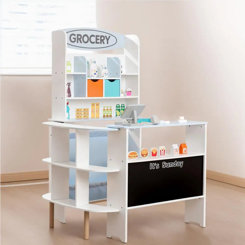 Wooden Toy Grocery Store Playset
