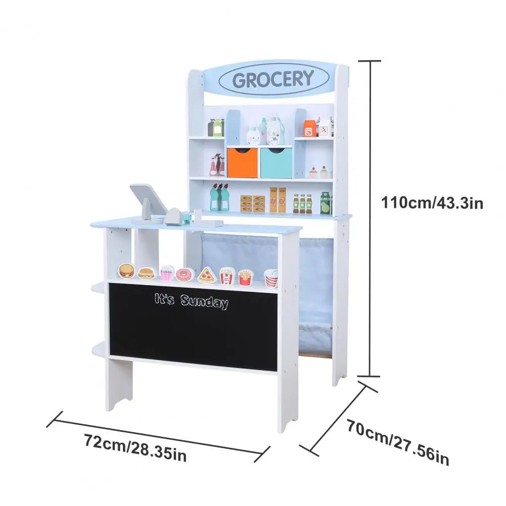 Wooden Toy Grocery Store Playset