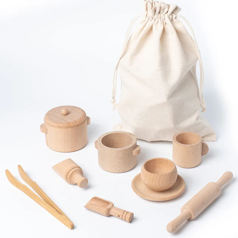 Montessori Wooden Sensory Puzzle Set