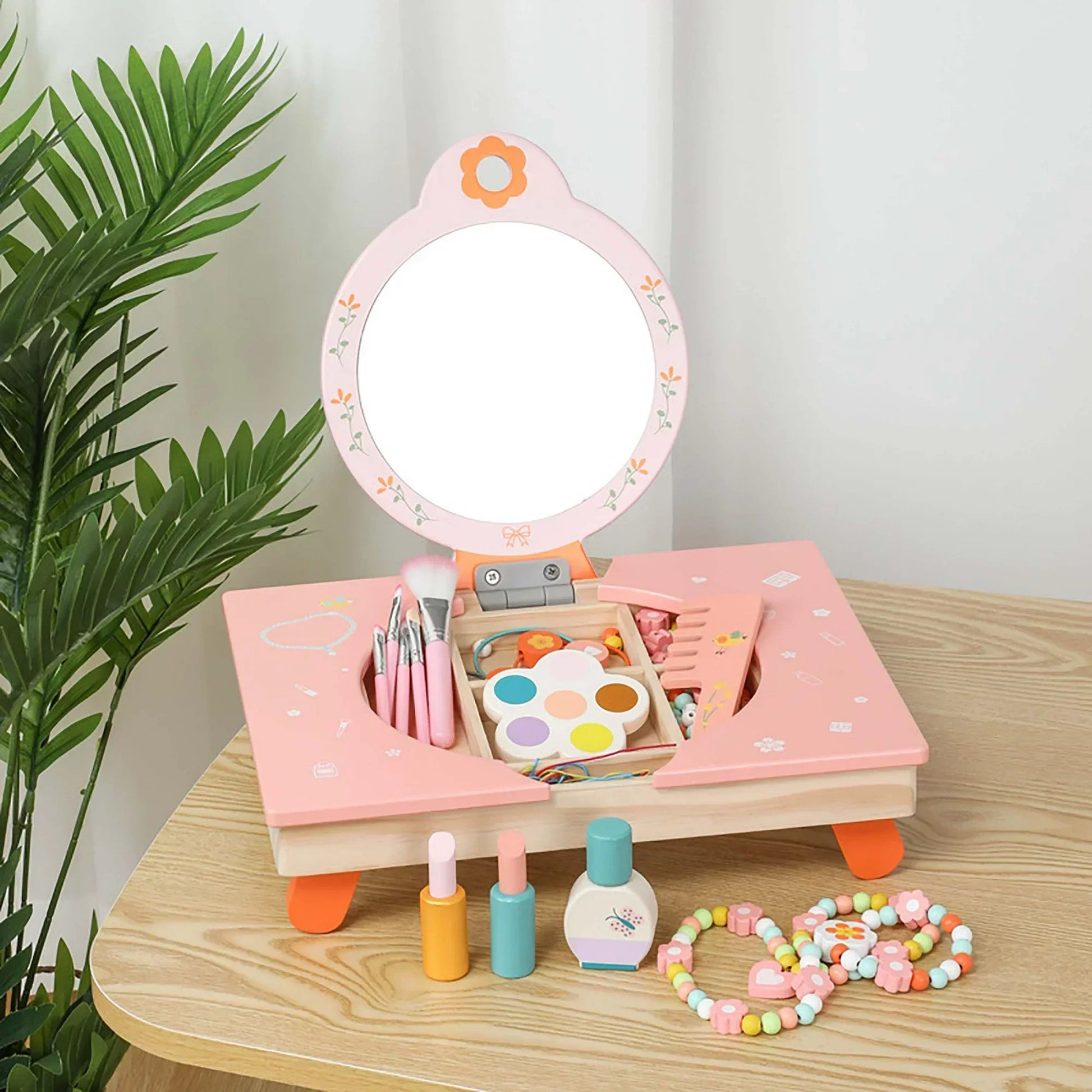 🎀 Wooden Girls’ Market Stand