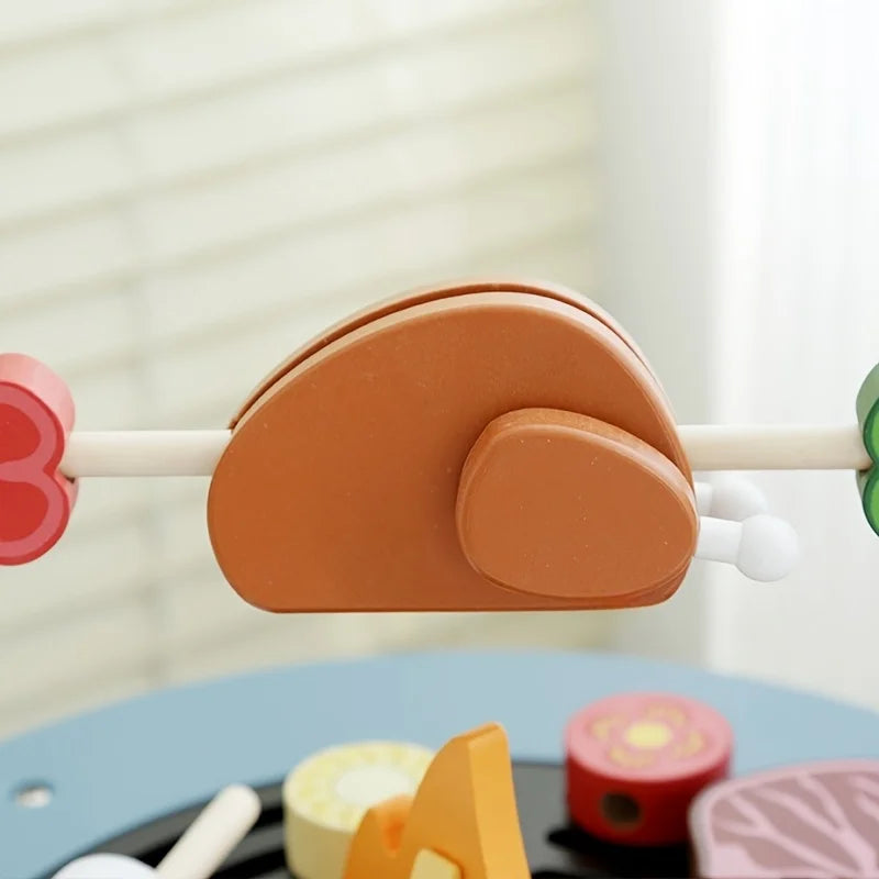 Wooden BBQ Firepit Playset