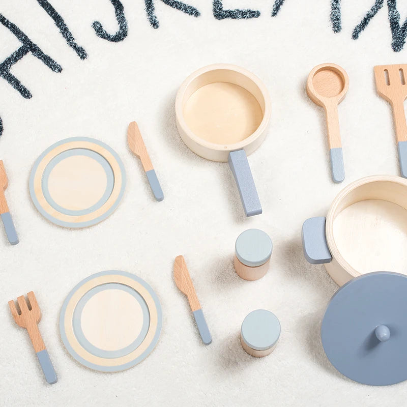 Wooden Mini Kitchen Toy Set