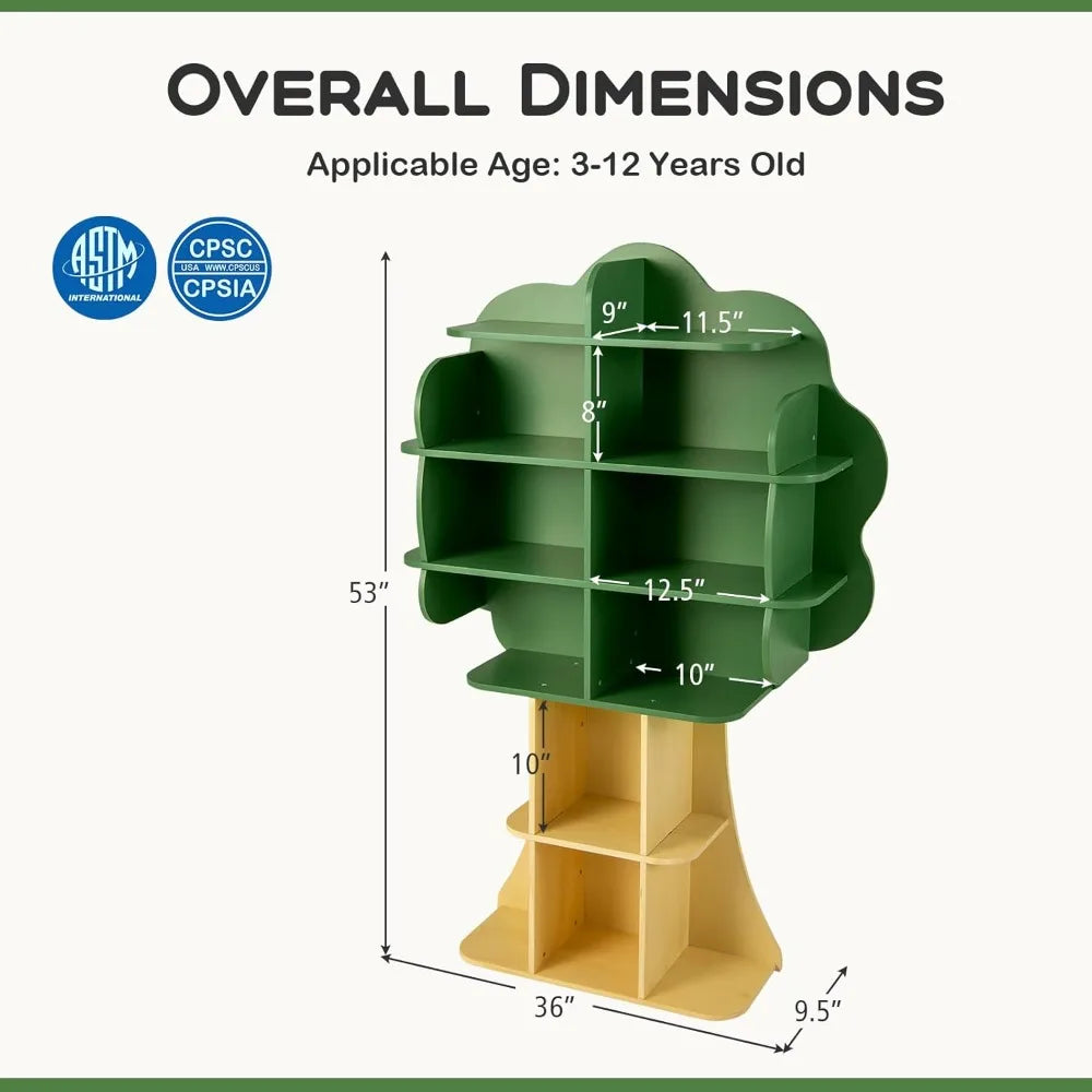 Tree-Shaped Kids Bookshelf