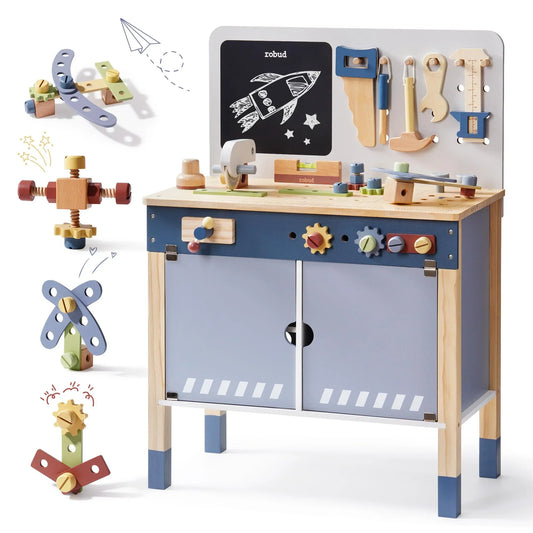 Robotime Robud Wooden Toy Workbench
