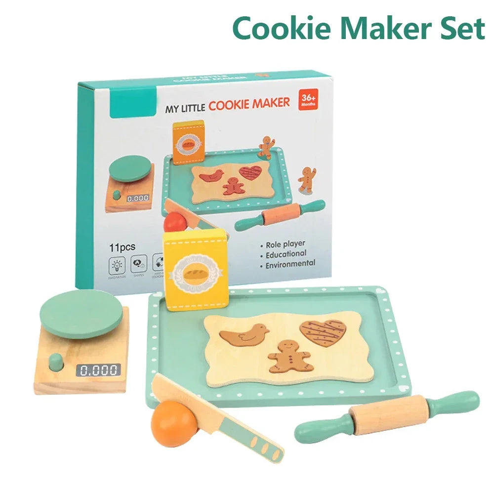 Montessori Wooden Coffee Maker Play Set