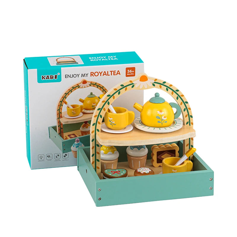 🍵 Montessori Wooden Tea Set