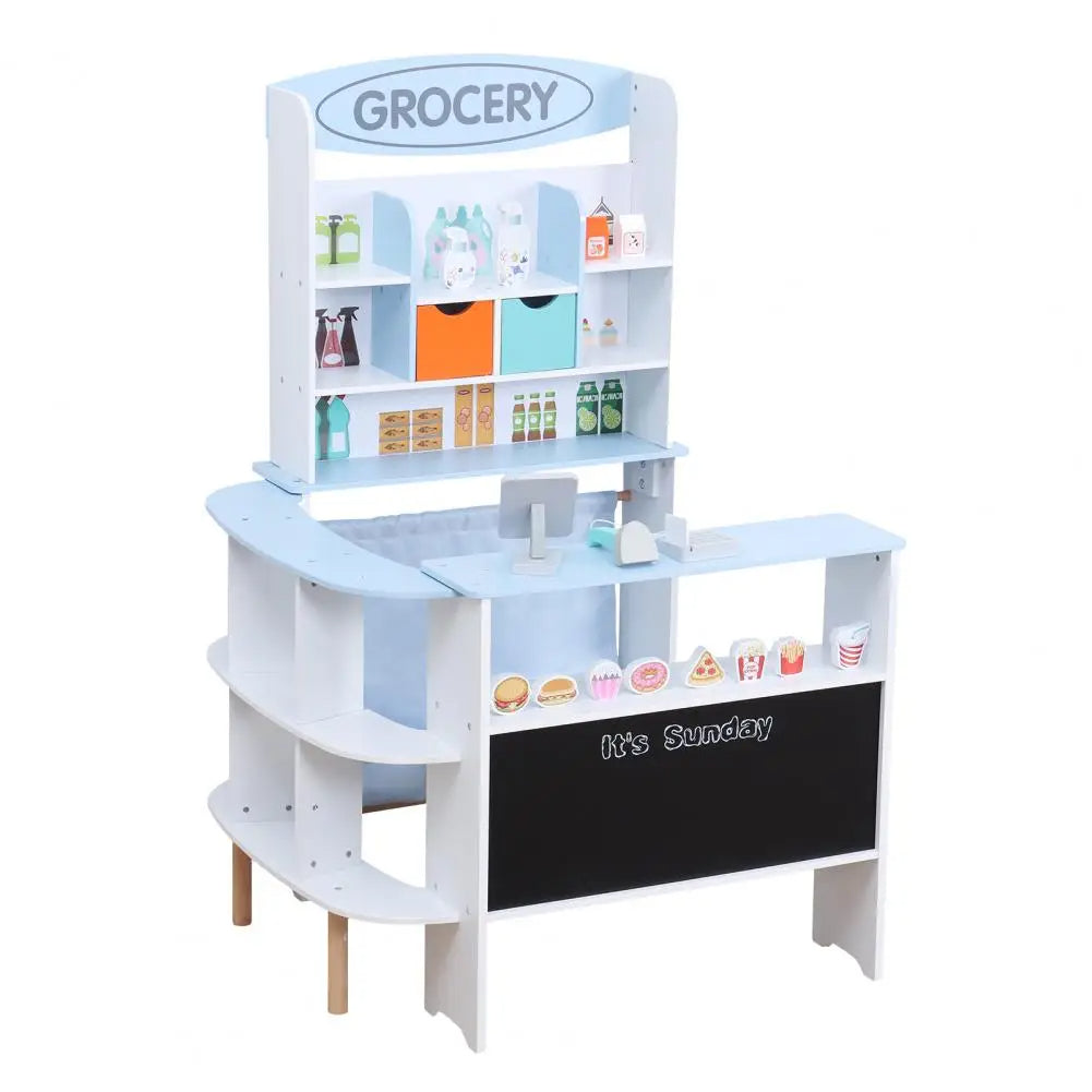 Wooden Toy Grocery Store Playset