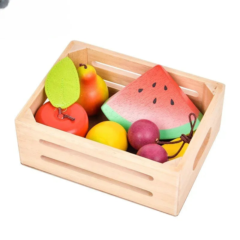 🍓 Wooden Montessori Kitchen Toy Set